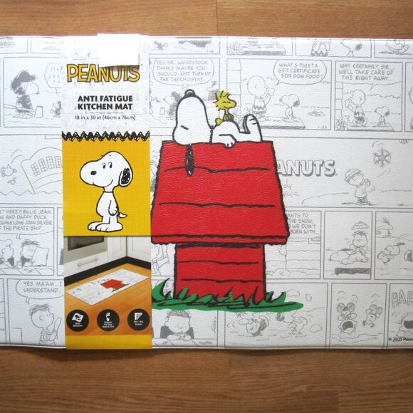 Peanuts Other - Snoopy Woodstock Peanuts Sleep On Roof Anti Fatigue Kitchen Floor Mat